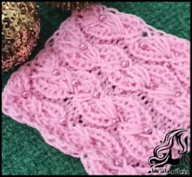 بافتنی و آموزش بافت پترن پیچ زنجیری - Chain20screw20pattern20texture 01