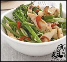 طرز تهیه ی سالاد اسپایسی مرغ به همراه سبزیجات تازه - Chicken20Spice20Salad 01