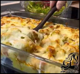 طرز تهیه کاسرول مرغ و سیب زمینی - Chicken20and20potato20casserole 02