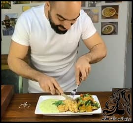 آشپزی و طرز تهیه بشقاب مرغ و سبزیجات - Chicken20and20vegetable20plates 01
