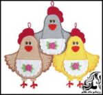 بافتنی و آموزش بافت دستگیره یا جاکبریتی مرغ - Chicken20knob20texture 04
