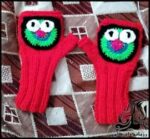 بافتنی و آموزش بافت دستکش بدون انگشت بچگانه - Childrens20fingerless20gloves20knitted20tutorial 01
