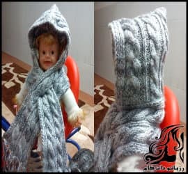 بافتنی و آموزش بافت شال و کلاه سرهمی بچه گانه - Childrens20scarves20and20hats 02