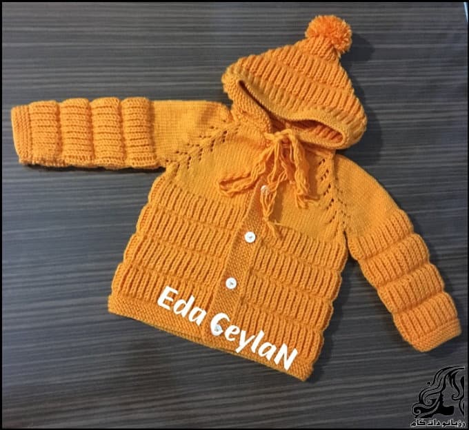 بافتنی و آموزش کامل بافت سوییشرت کودک مدل کشباف تودلی