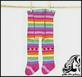 بافتنی و آموزش بافت جوراب شلواری بچه گانه - Childrens20tights 01
