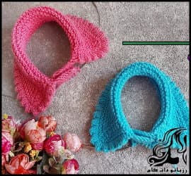 بافتنی و آموزش بافت یقه ب ب - Collar20B20B20knitted20tutorial 01