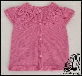 آموزش بافت یقه برگی و بافت سارافون - Collar20texture20of20leaf20pattern 04