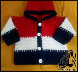 بافتنی و آموزش گام به گام بافت سوئیشرت پسرانه شیک و زیبا - Color20crochet20sweater 09