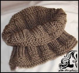 بافتنی و آموزش بافت شالگردن یقه اسکی ستونی - Column20ski20collar20scarf20texture 02