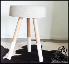 آموزش تصویری ساخت چهارپایه سیمانی - Concrete chair 01 compressor