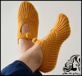 بافتنی و آموزش بافت پاپوش زنانه لاکچری و دلربا - Crochet Womens20Clogs Free20Tutorial 03