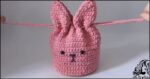 بافتنی و آموزش بافت کیف خرگوشی - Crochet20Easy20Bunny20Pouch20tutorial 01 1