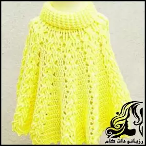 آموزش بافت شنل قلاب بافی دخترانه، گام به گام برای مبتدیان تا حرفهایها - Crochet20cape20for20girls20tutorial 03