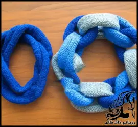 بافتنی | آموزش رایگان بافت شال زنجیری - Crochet20chain20shawl20tutorial 01