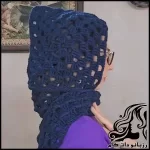 آموزش بافت کلاه شال دخترانه با قلاب و میل بافتنی - Crochet20hat20and20scarf20tutorial 01