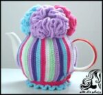 بافتنی و آموزش بافت کاور قوری - Crochet20tea20cosy20tutorial 10