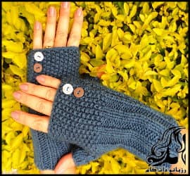 آموزش بافت و قلاب بافی دستکش بدون انگشت - Crocheted20fingerless20gloves 03