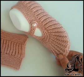 بافتنی و آموزش بافت پاپوش بند دار میل بافی به همراه فیلم - Crocheting20Strap20shoes 14