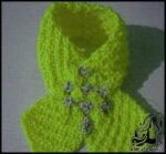 بافتنی و آموزش بافت شال گردن ضربدری دو میل - Cross20crocheted20scarf 03