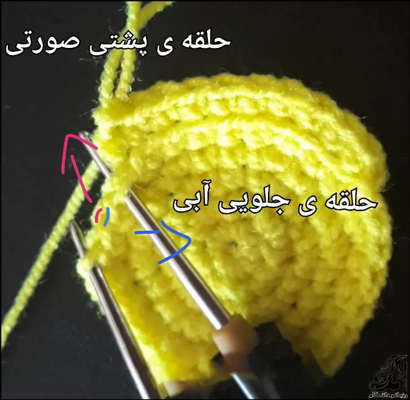 آموزش بافت جاشمعی قلاب بافی برای سفره هفت سین