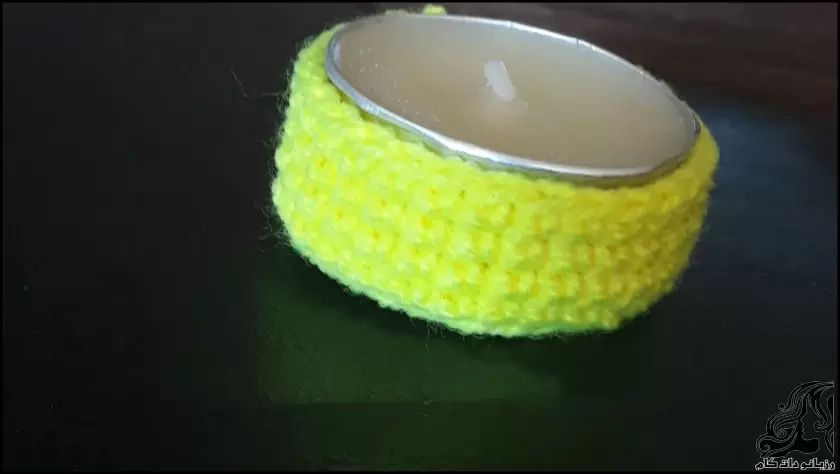 آموزش بافت جاشمعی قلاب بافی برای سفره هفت سین