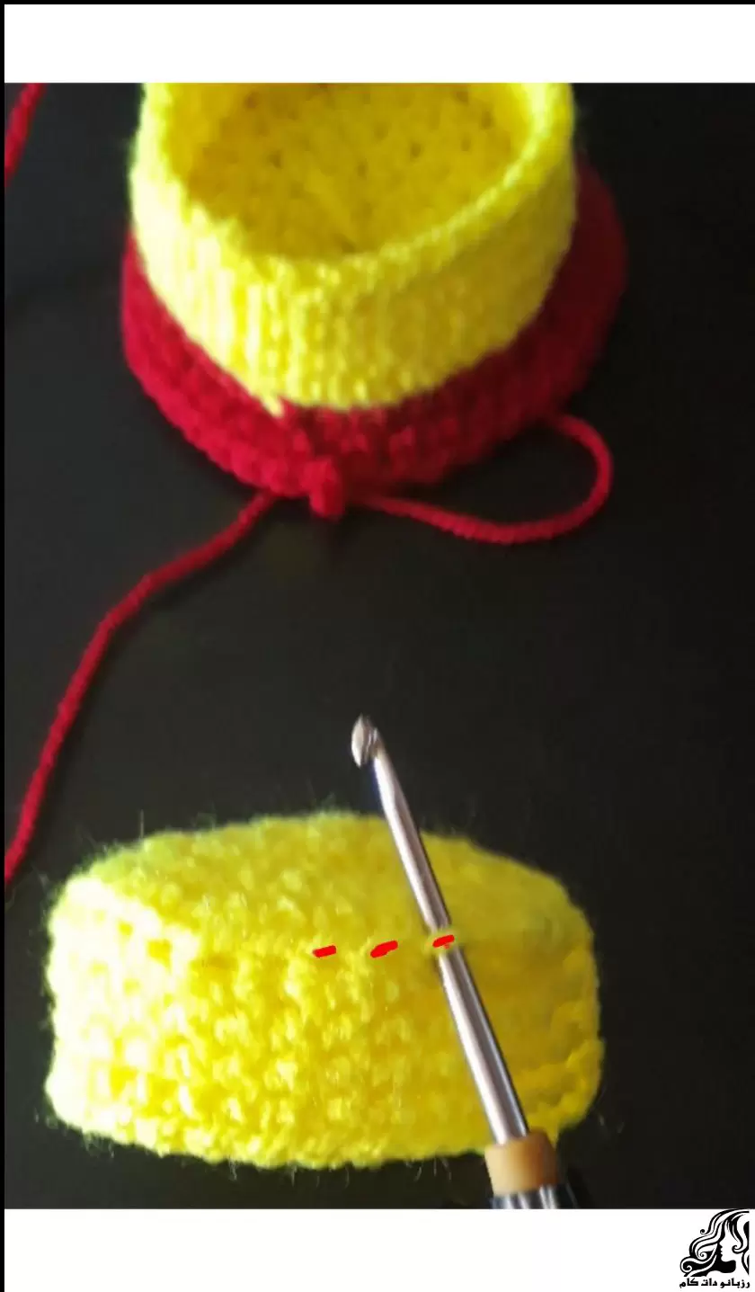 آموزش بافت جاشمعی قلاب بافی برای سفره هفت سین
