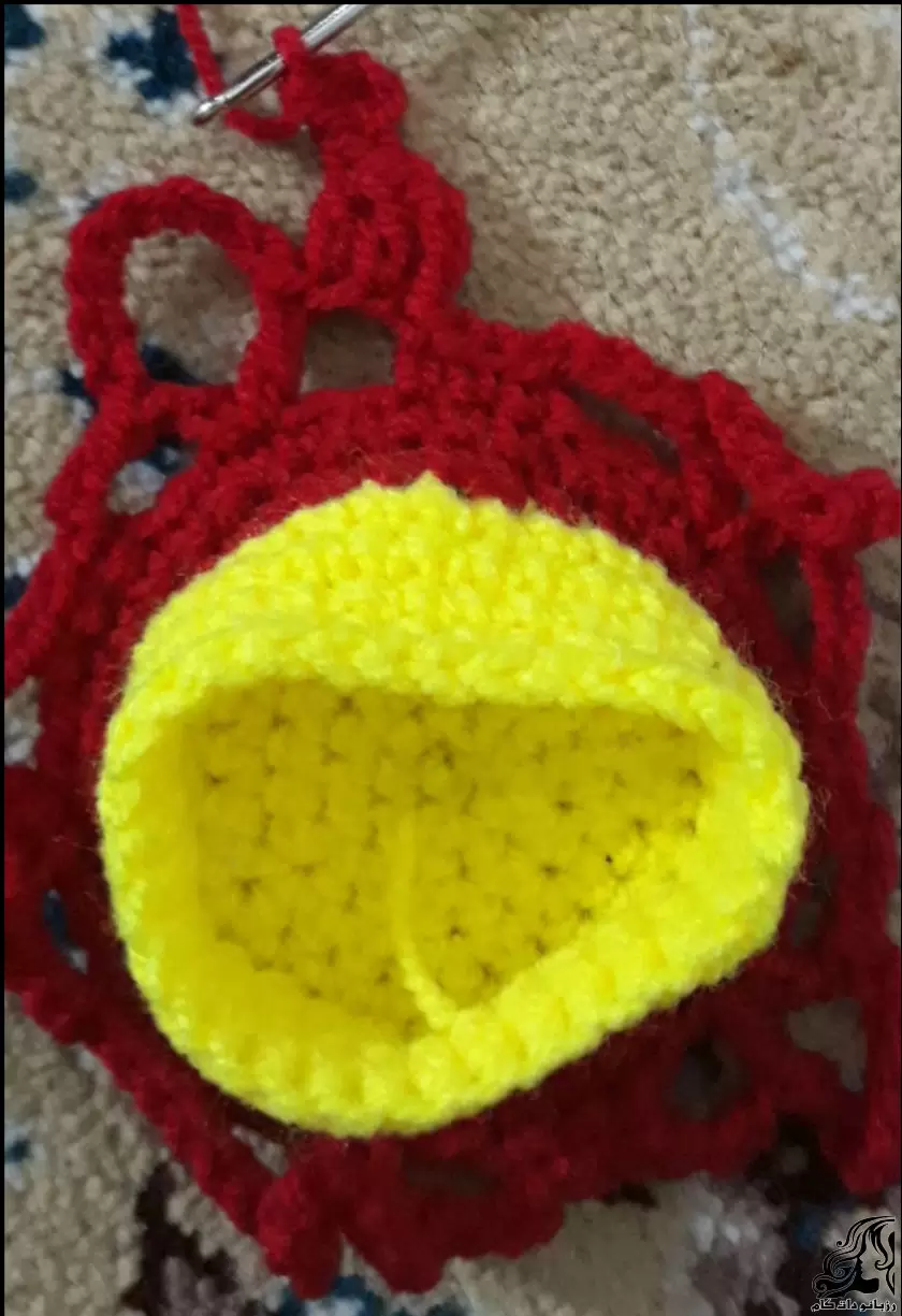 آموزش بافت جاشمعی با قلاب برای سفره هفت‌ سین