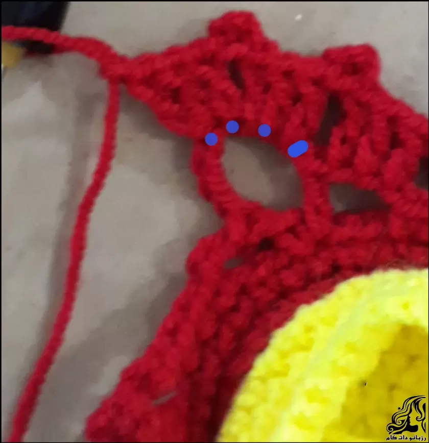 آموزش بافت جاشمعی با قلاب برای سفره هفت‌ سین