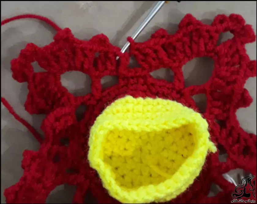 آموزش بافت جاشمعی با قلاب برای سفره هفت‌ سین