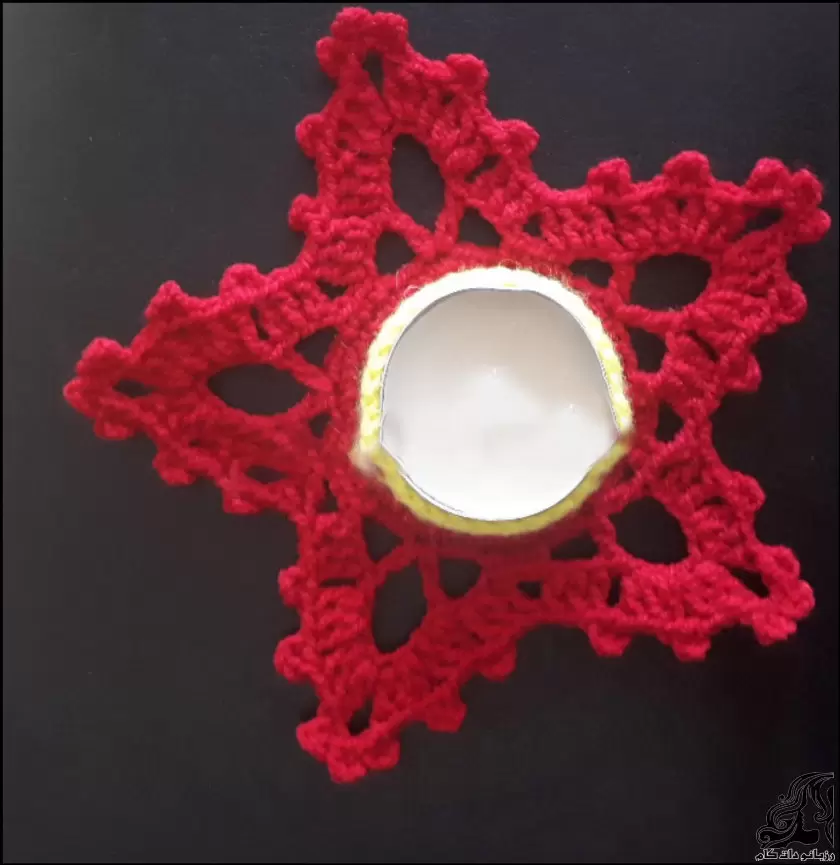 آموزش بافت جاشمعی با قلاب برای سفره هفت‌ سین