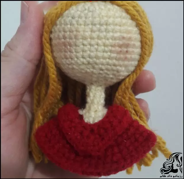 آموزش بافت جا کلیدی فانتزی دخترانه با کاموا ساده