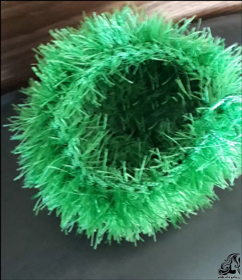 بافت سبزه عید با قلاب برای تزیین سفره نوروزی