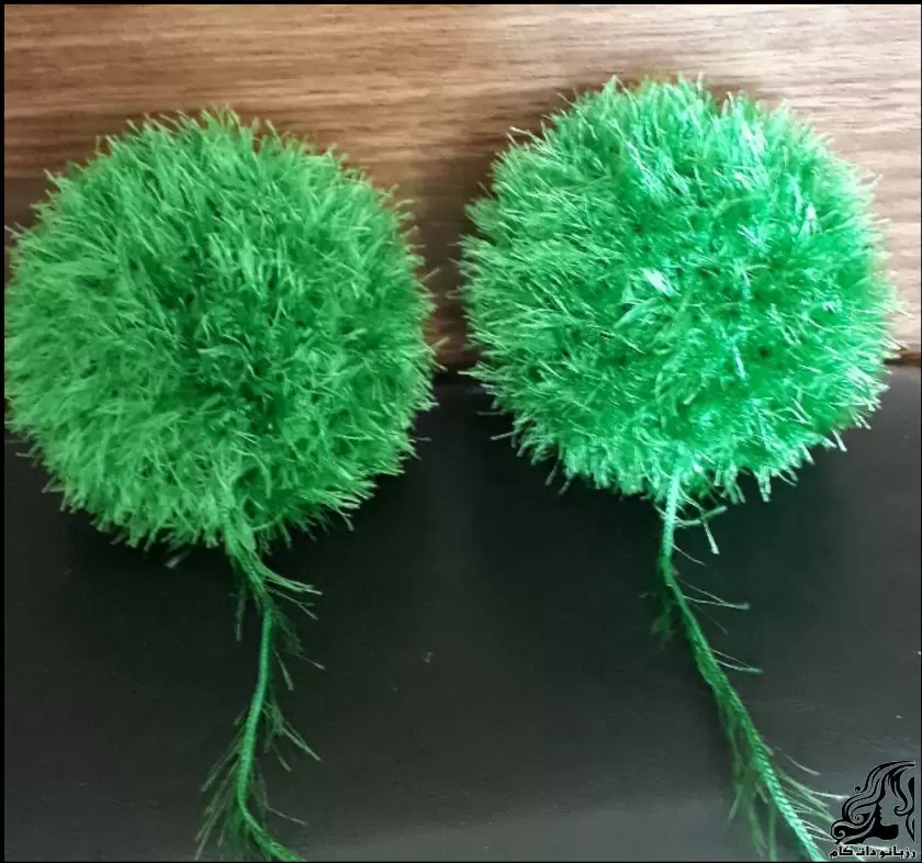 بافت سبزه عید با قلاب برای تزیین سفره نوروزی