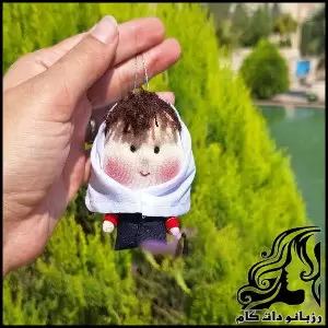 آموزش دوخت عروسک فسقلی جاکلیدی دخترانه + الگو رایگان - DIY20Sock20Doll20Keychain20Cute2020Easy 02