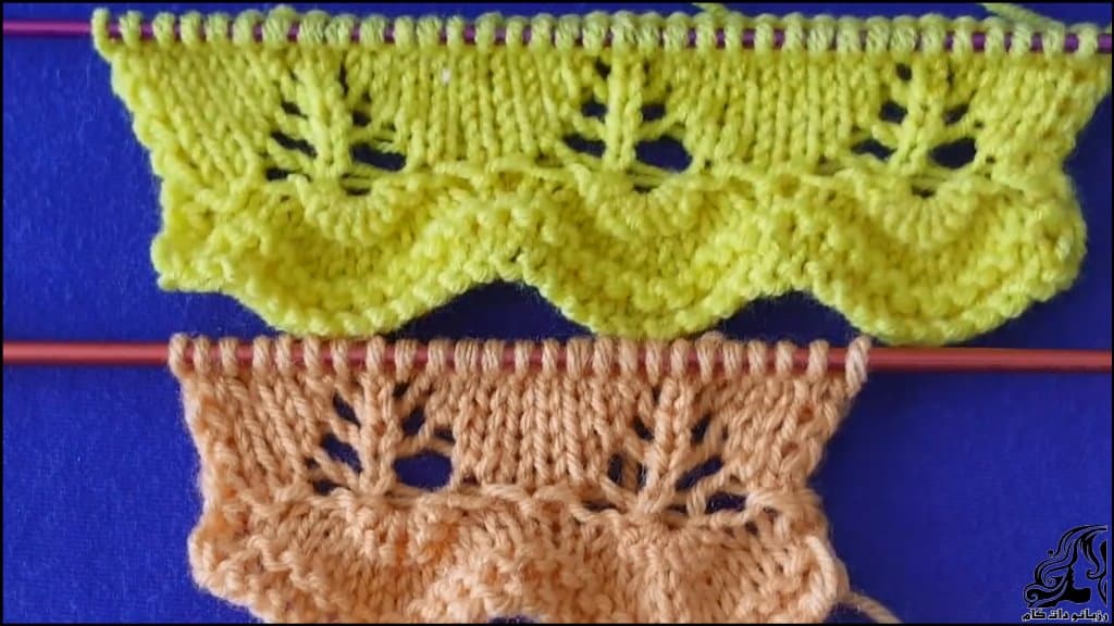 بافتنی و آموزش بافت دالبری ژور مدلی بسیار زیبا  مناسب برای حاشیه ی بافت