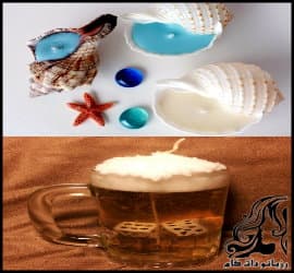 آموزش ساخت شمع دلستری یا آبجویی و شمع صدفی - Delester20Candles2020Shell20Candles 09