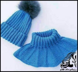 بافتنی و آموزش بافت کلاه و شالگردن دومیل - Duomil20scarf20texture 01