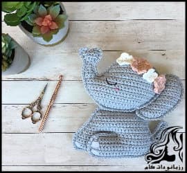 بافتنی و آموزش بافت عروسک فیل - Elephant20Free20Crochet 13