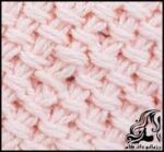 بافتنی و آموزش بافت مدل حصیری برجسته با دو میل - Embossed20wick20pattern20texture20training 01