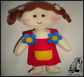 آموزش ساخت دختر عروسکی نمدی - Felt20Girl20Dolls 20