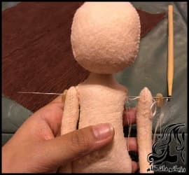 آموزش تصویری ساخت بدن عروسک نمدی - Felt20doll20body 13