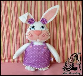 آموزش ساخت عروسک خرگوش نمدی همراه با الگو - Felt20rabbit20doll 17
