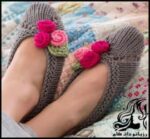 بافتنی و آموزش بافت پاپوش زنانه دومیل زیبا - Feminine20Knit20Slipper20Pattern 01