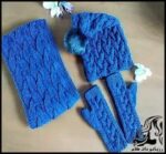 بافتنی و آموزش بافت دستکش بند انگشتی - Fingerless20glove20texture 03