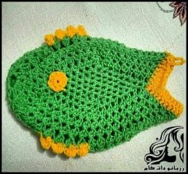 بافتنی و آموزش رایگان بافت لیف به شکل ماهی - Fish shaped20leaf20texture 01 343662