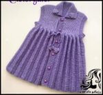 بافتنی و آموزش بافت پیراهن مدل تیغ ماهی (پلیسه) - Fish20blade20model20shirt20knitted20tutorial 01