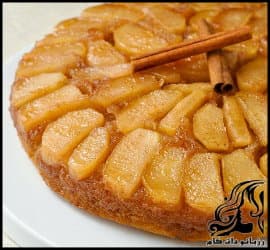 آشپزی و طرز تهیه کیک سیب برگردان یا آپ ساید داون - Flip20apple20cake20recipe 02