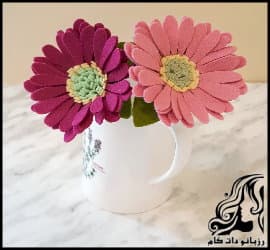 آموزش تصویری ساخت گل نمدی ژربرا - Gerbera20Daisy20Felt20Flower 13