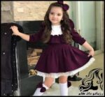 خیاطی و آموزش رسم الگو خیاطی پیراهن دخترانه آلویی - Girls20Lady20Plum20Dress 15