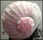 بافتنی و آموزش بافت کلاه صدفی دخترانه دومیل - Girls20oyster20hat 12